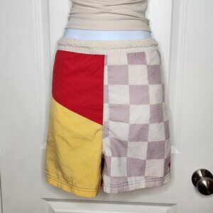 Newport blue red white yellow swim shorts size M